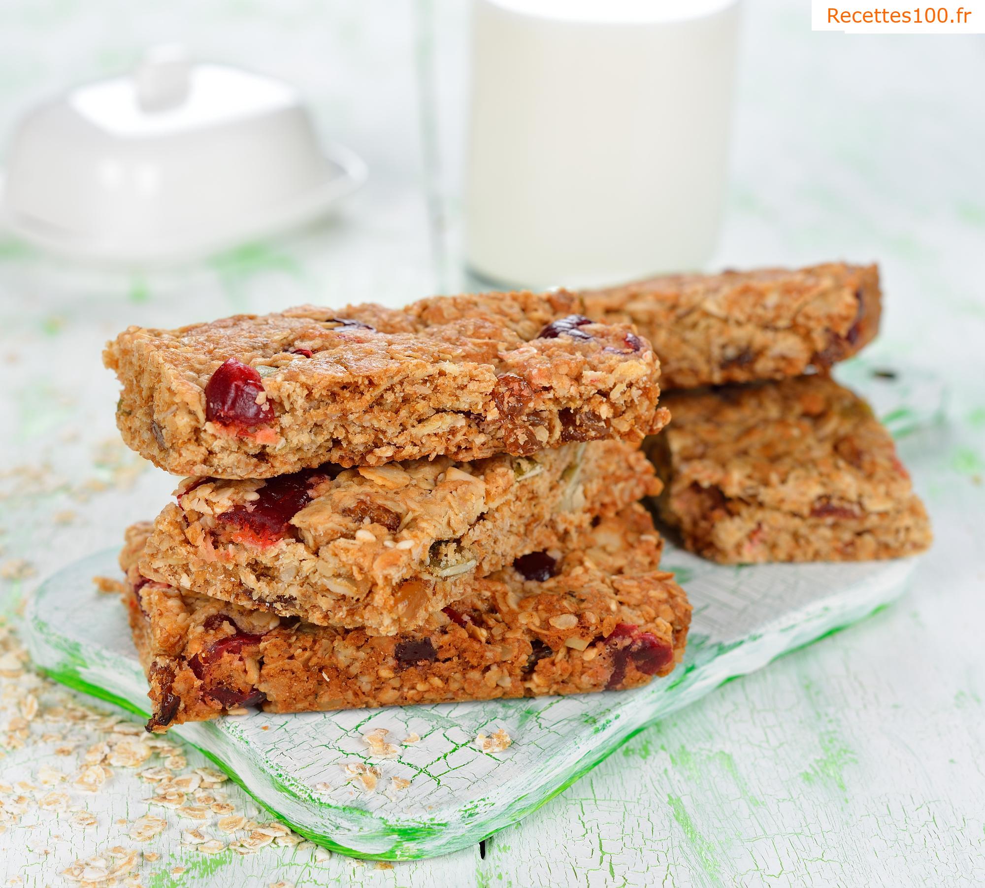 Barres de muesli maison