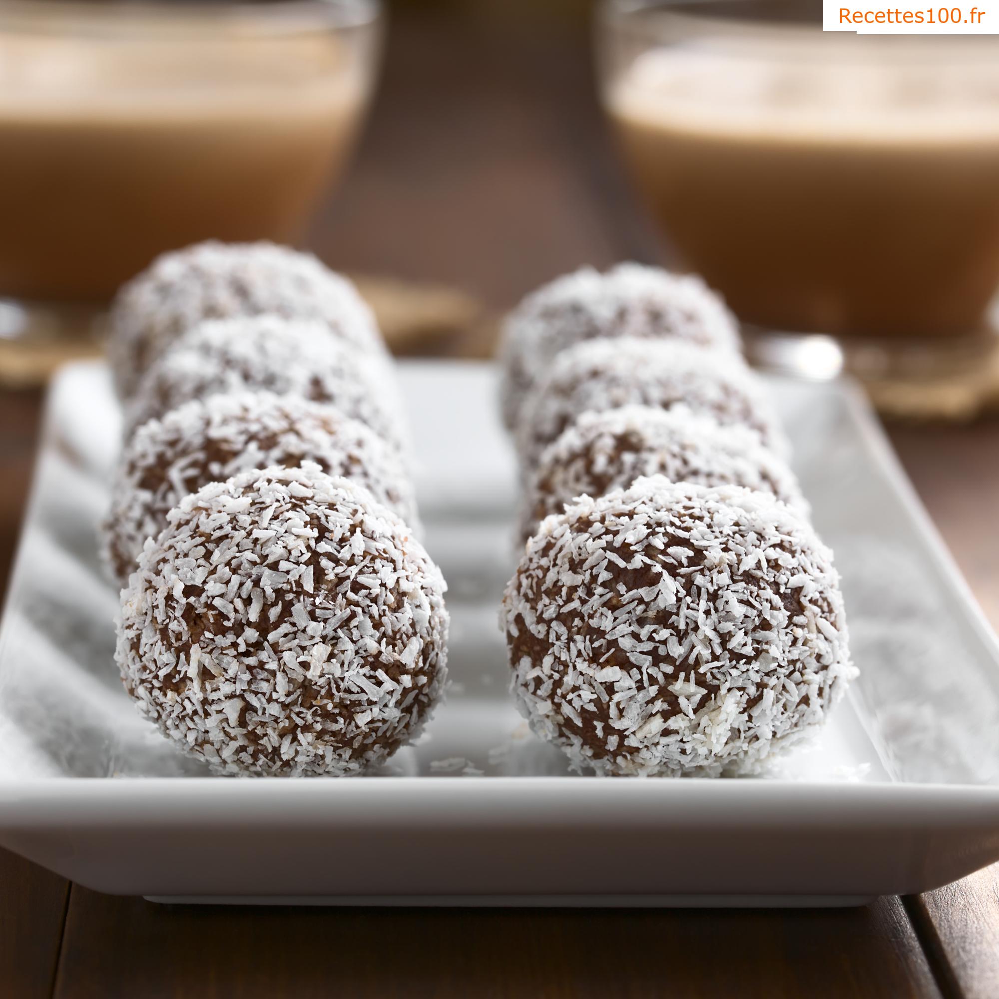 Boules de rhum en noix de coco