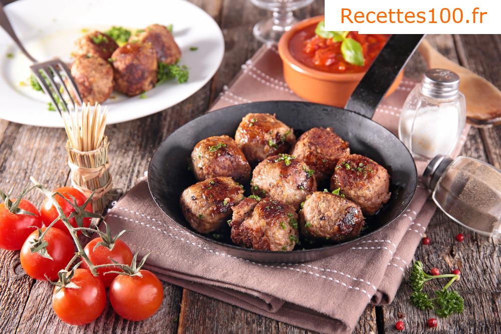 Boulettes de viande hachée et de chou-fleur