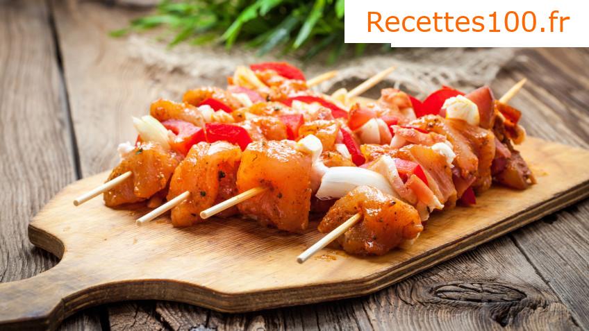 Brochettes de porc au barbecue