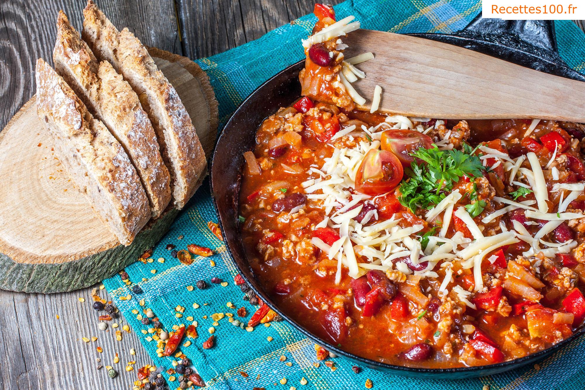 Chili con carne à la mexicaine