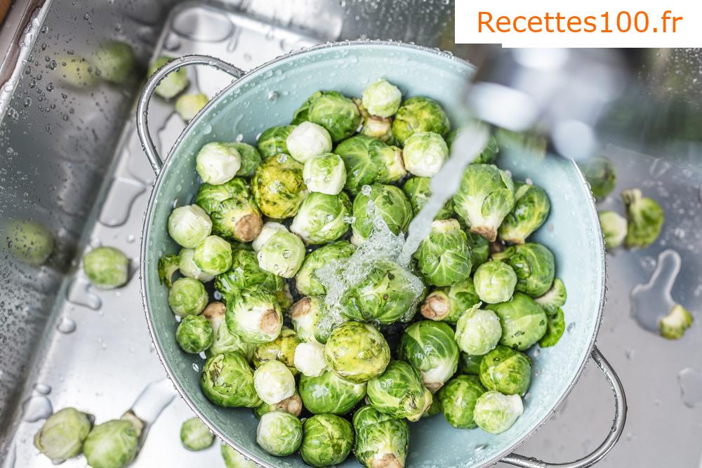 Choux de Bruxelles braisés avec brocoli