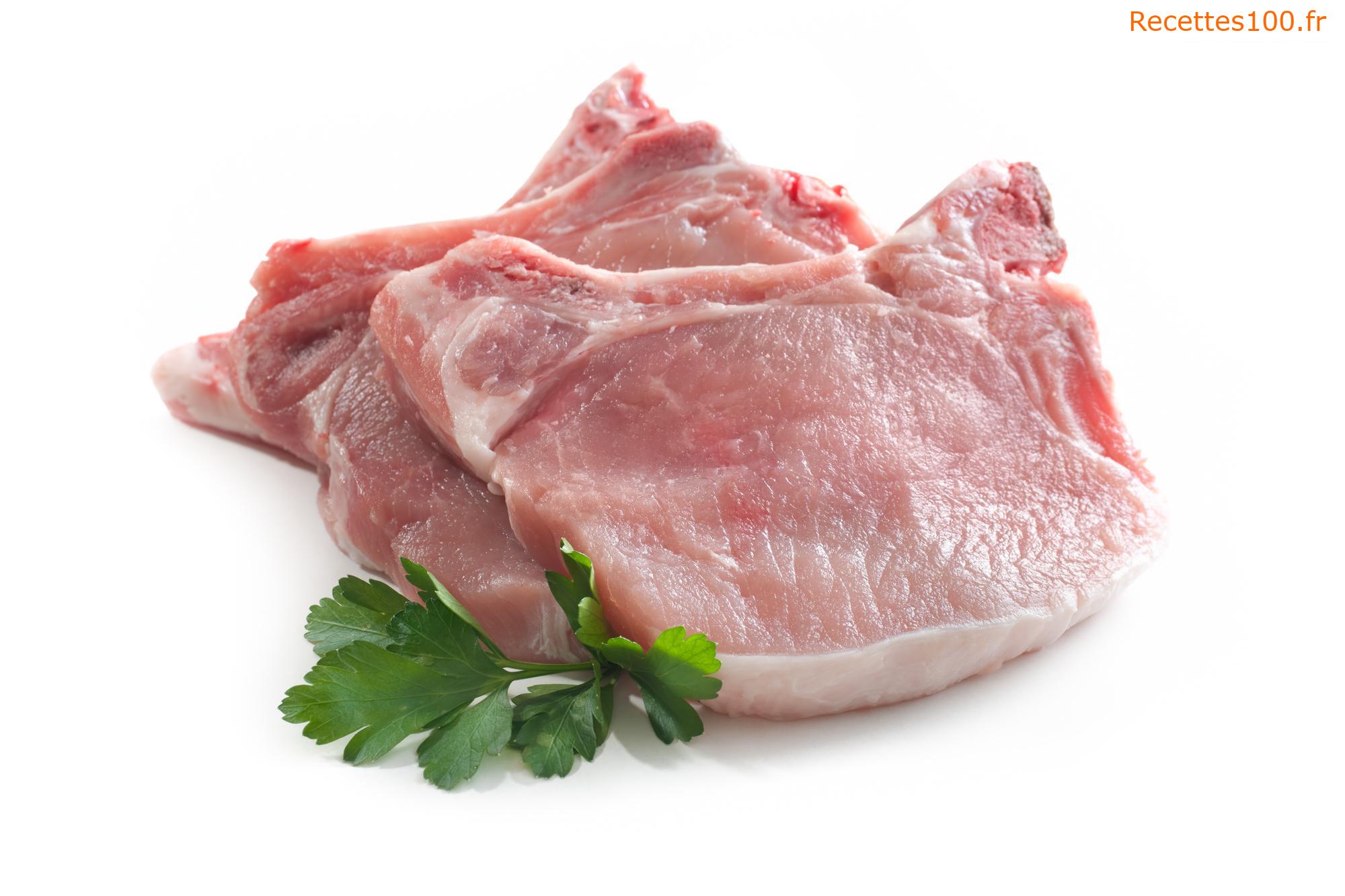 Côtelettes de porc gratinées