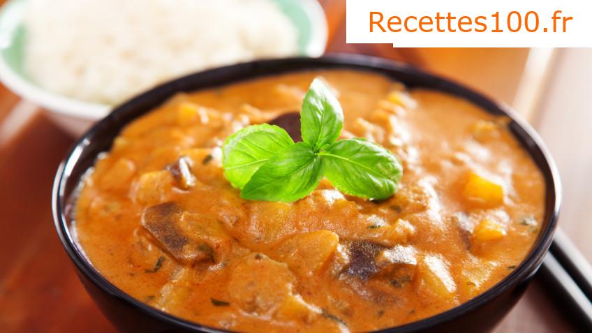 Curry de poisson au lait de coco