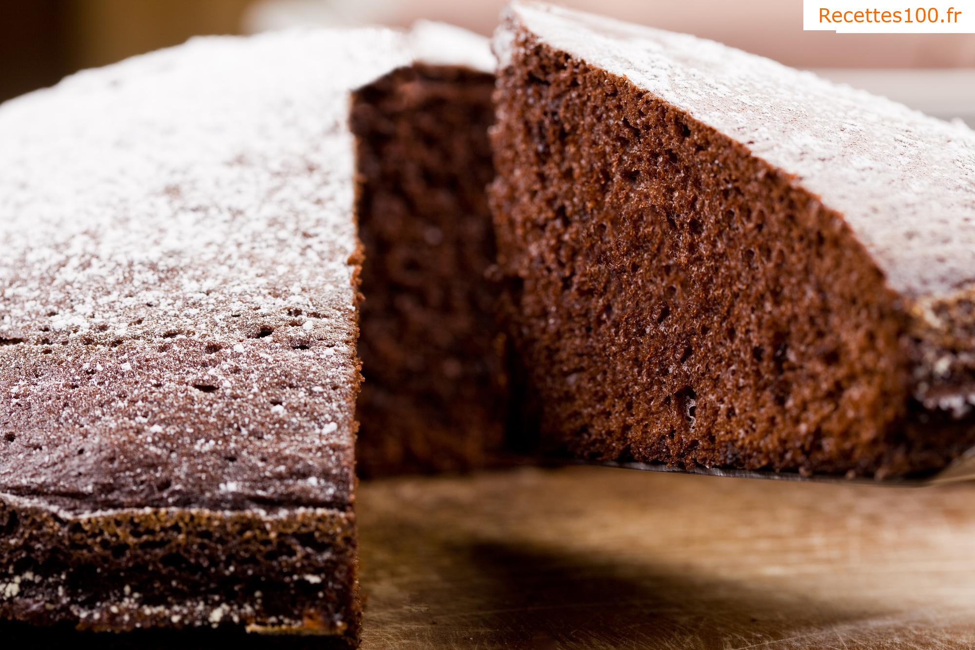 Délicieux gâteau au chocolat