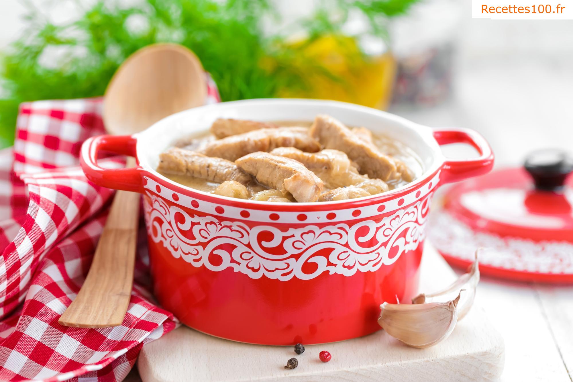 Émincés de poulet avec carottes et navets braisés