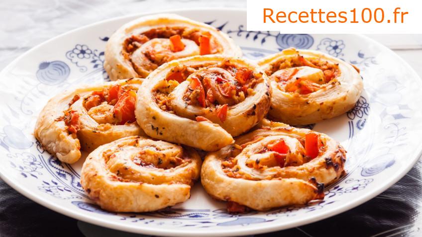 Escargots de pizza en pâte maison