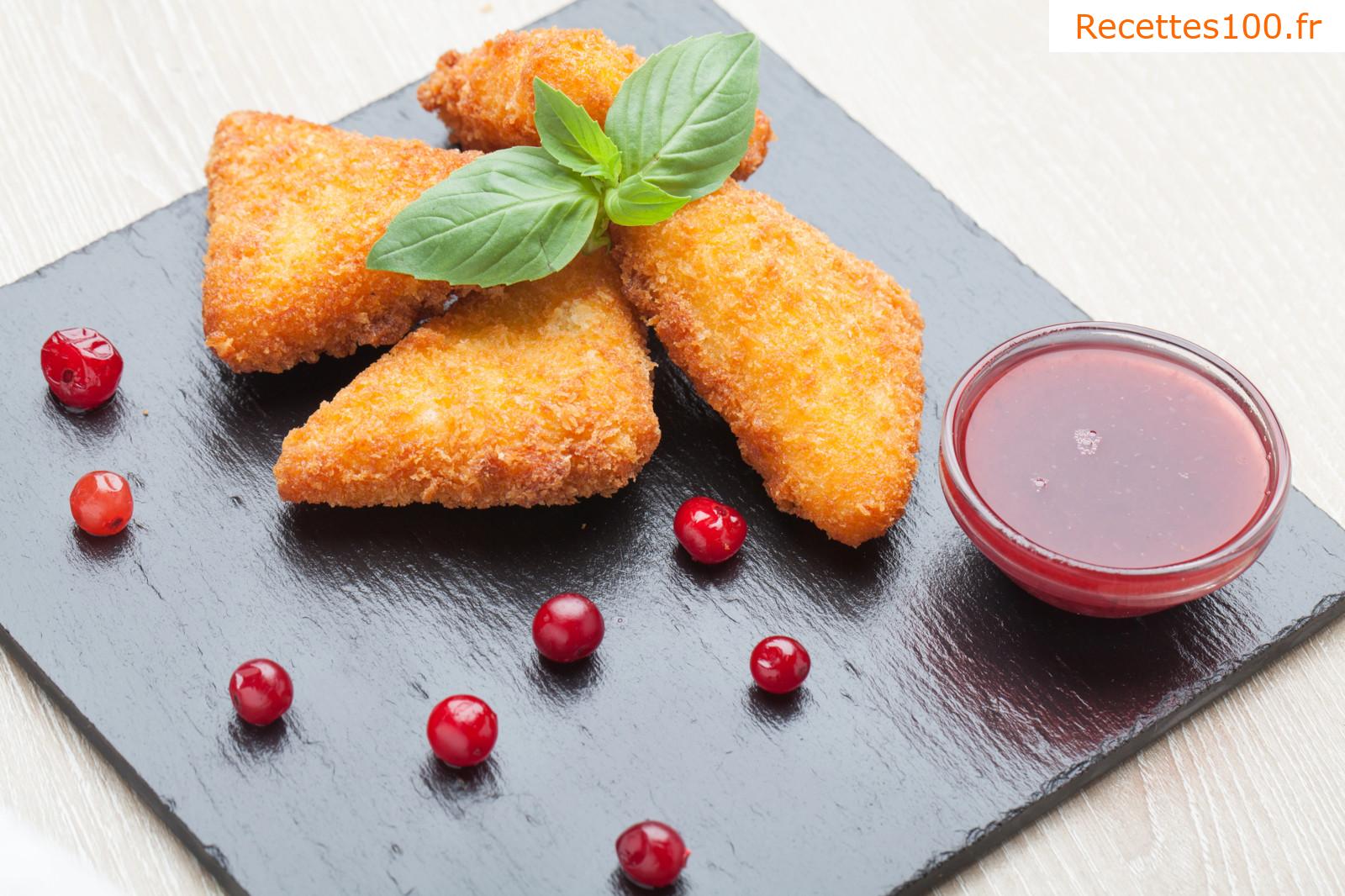 Fromage frit dans une friteuse à air chaud