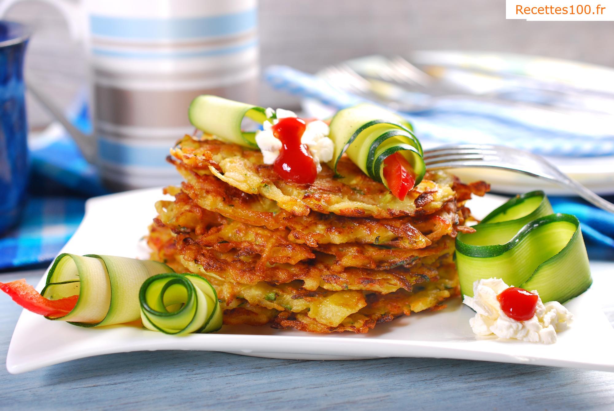 Galette de courgettes cuite au four