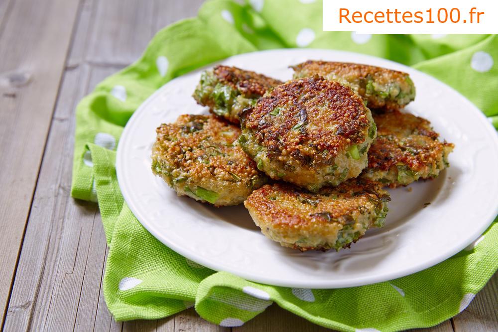 Galettes de chou frisé