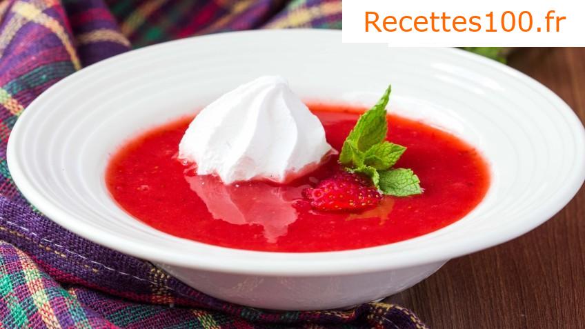 Gazpacho aux fraises