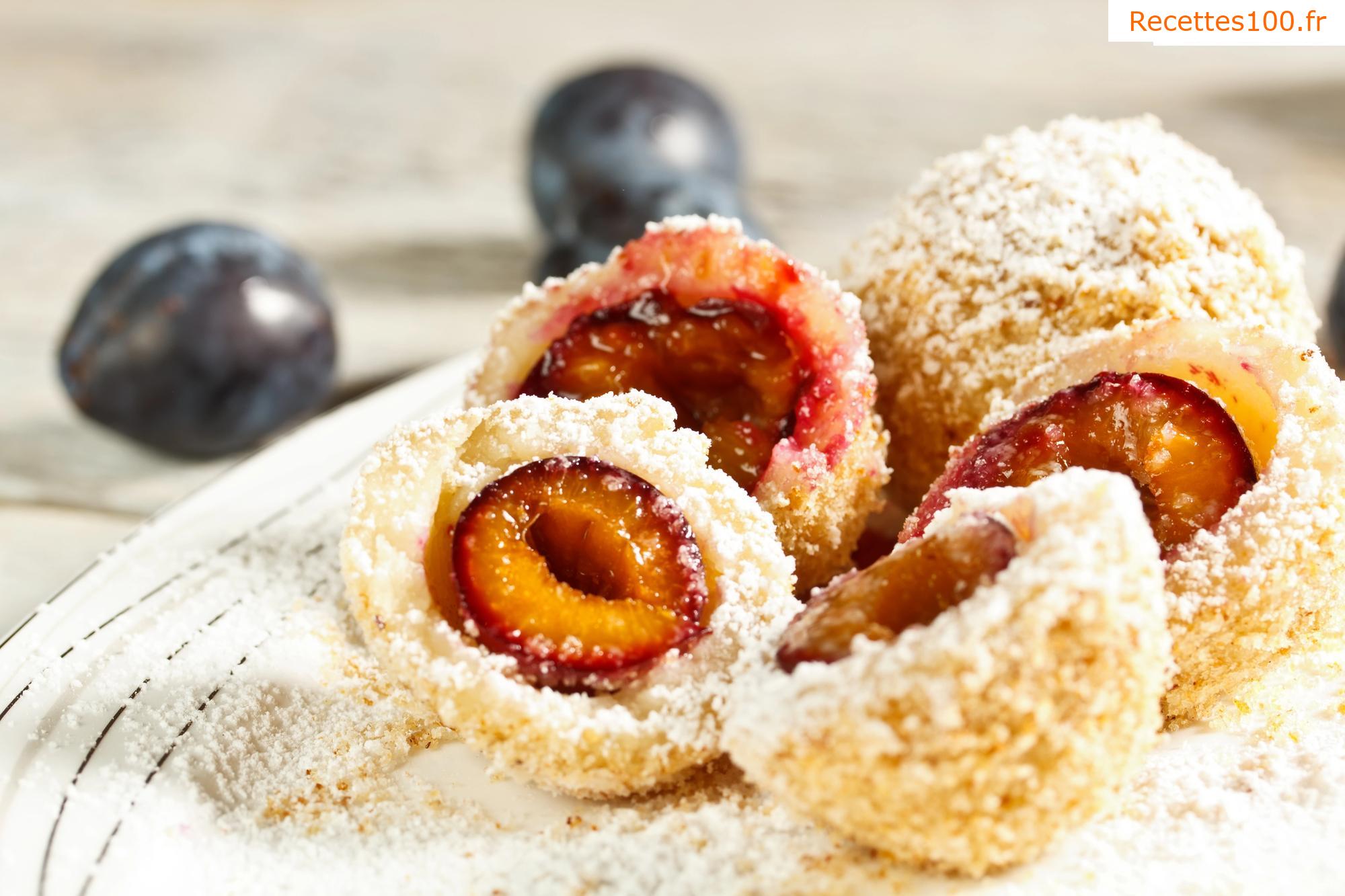 Gnocchis aux prunes en pâte de pommes de terre