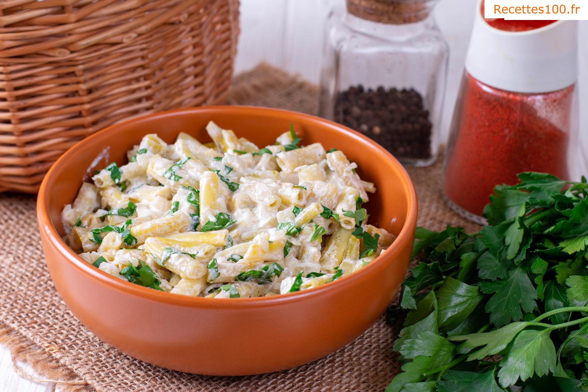 Haricots à la crème avec de l'aneth