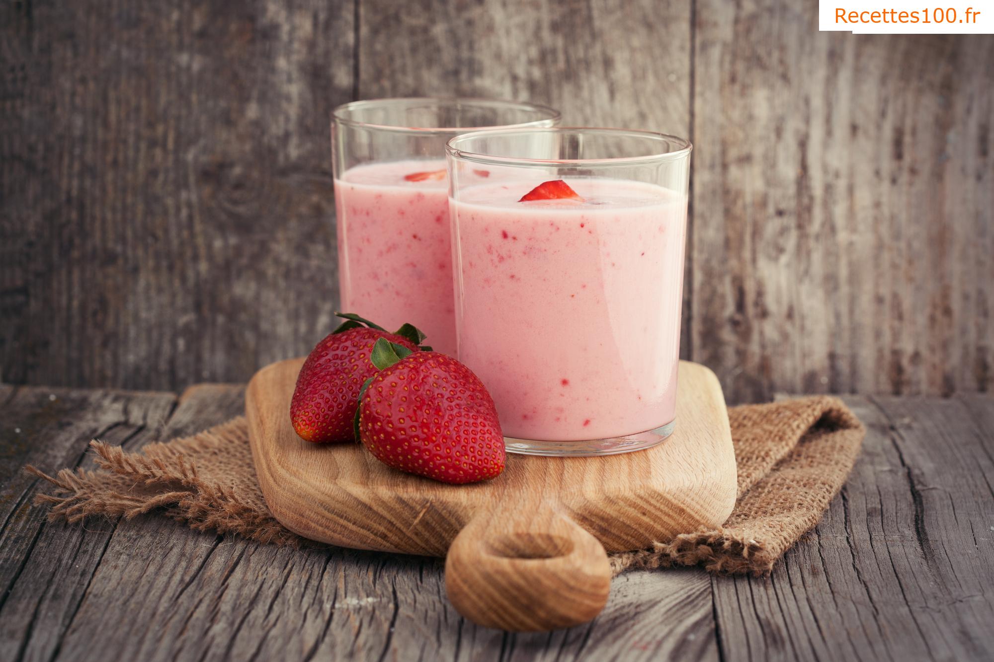 Milkshake à la fraise