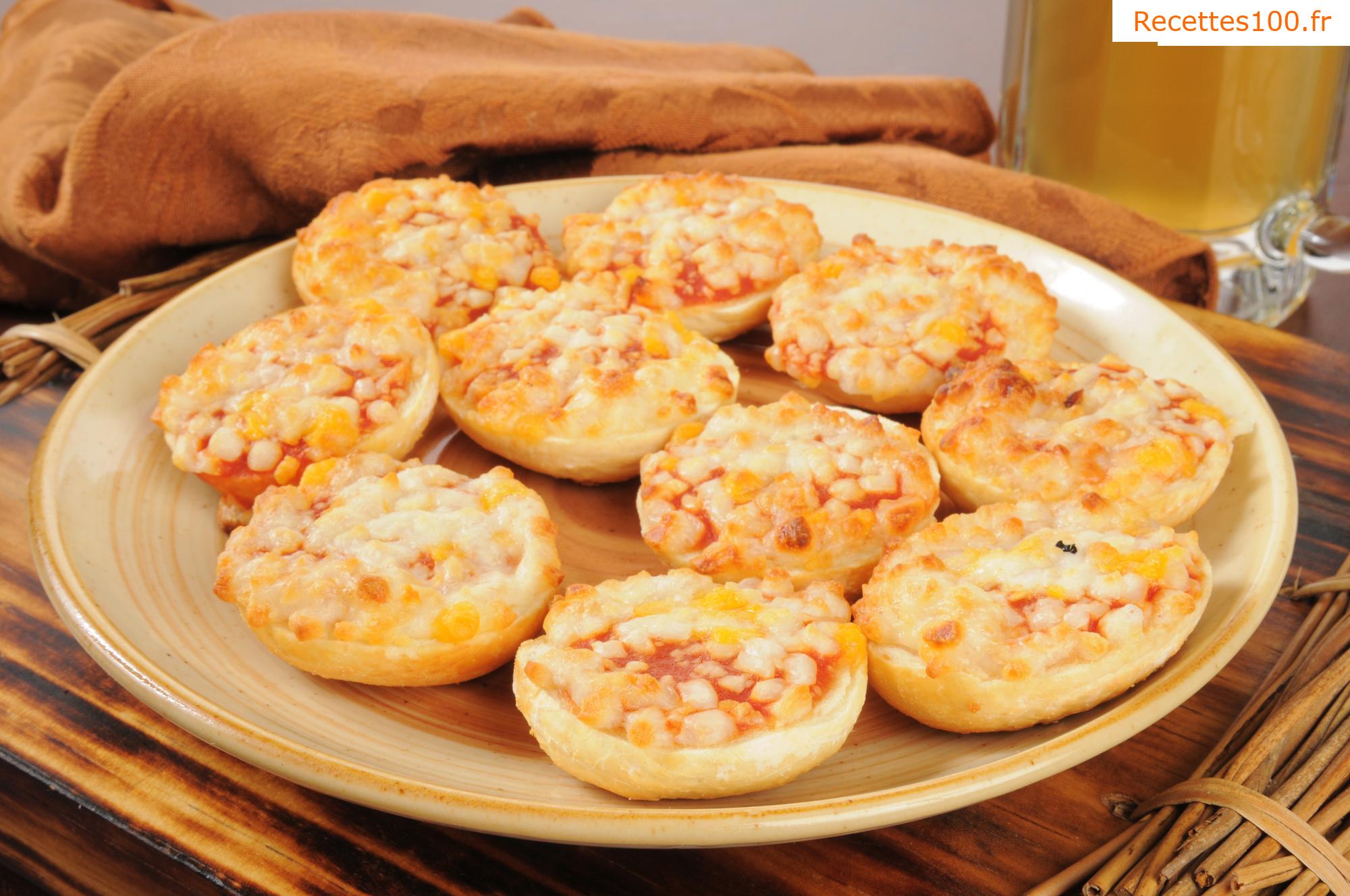 Mini pizza au fromage