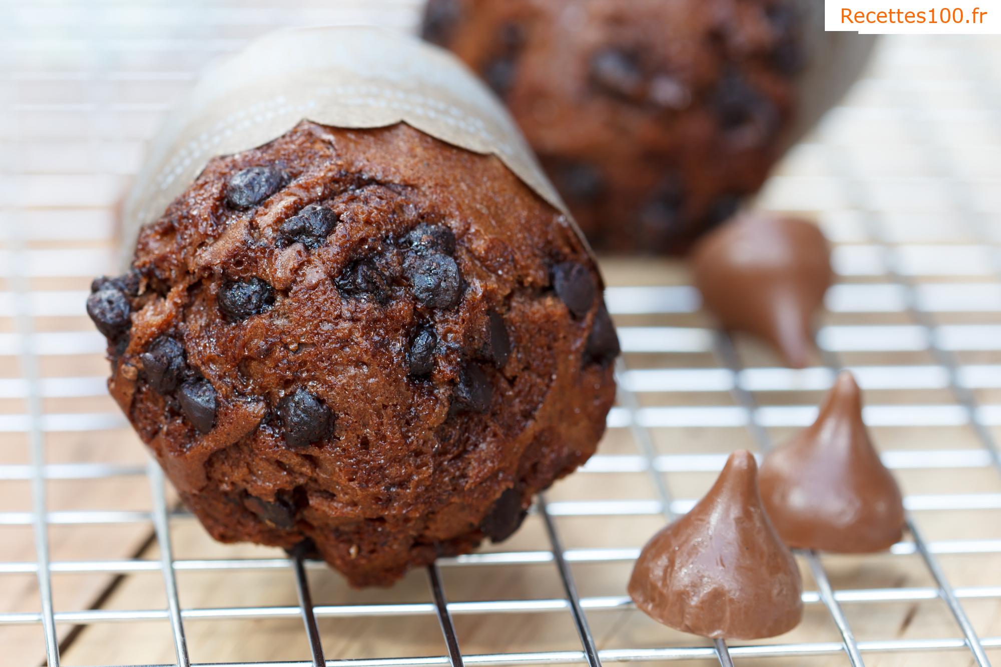 Muffins aux morceaux de chocolat