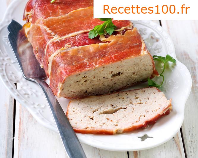 Pain de viande en lanières de bacon