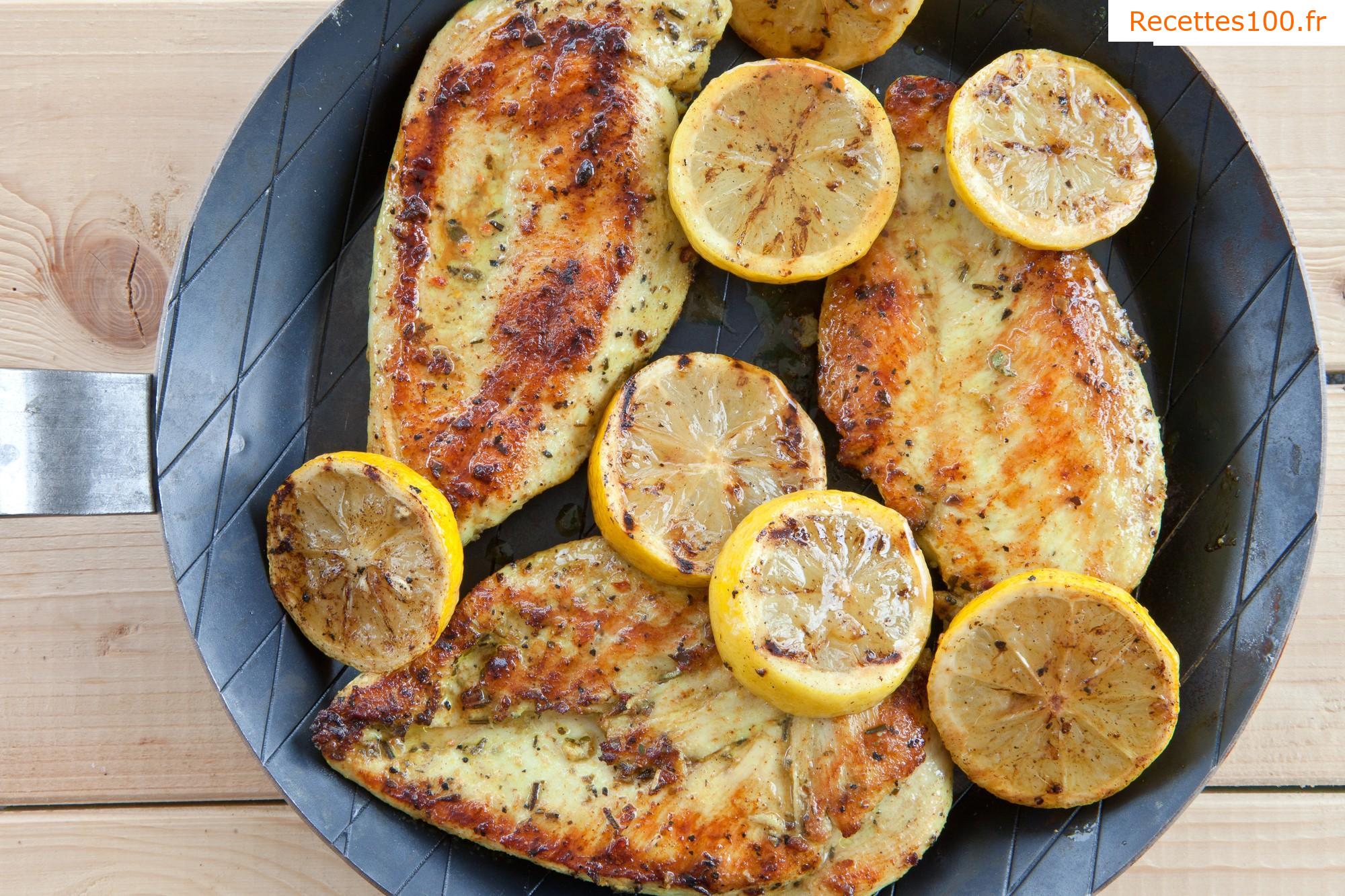 Poitrine de poulet grillée