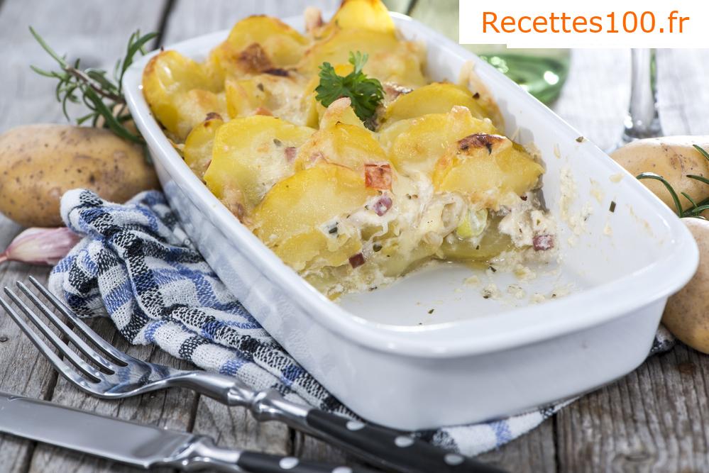 Pommes de terre dauphinoises gratinées