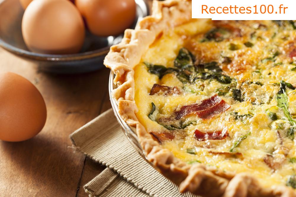 Quiche au fromage et au bacon
