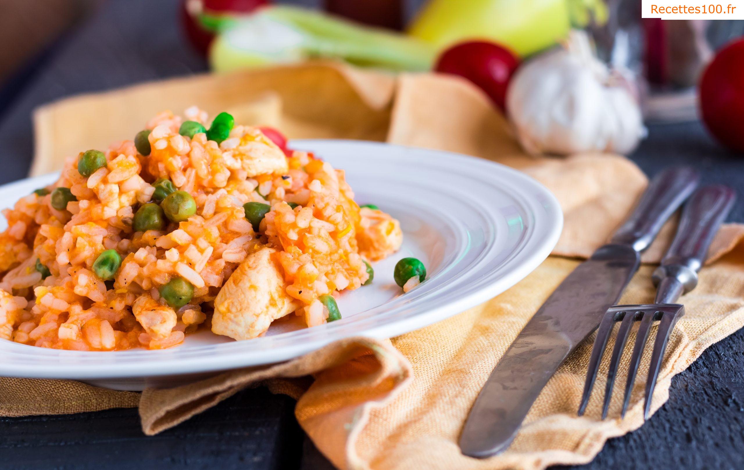 Risotto au poulet