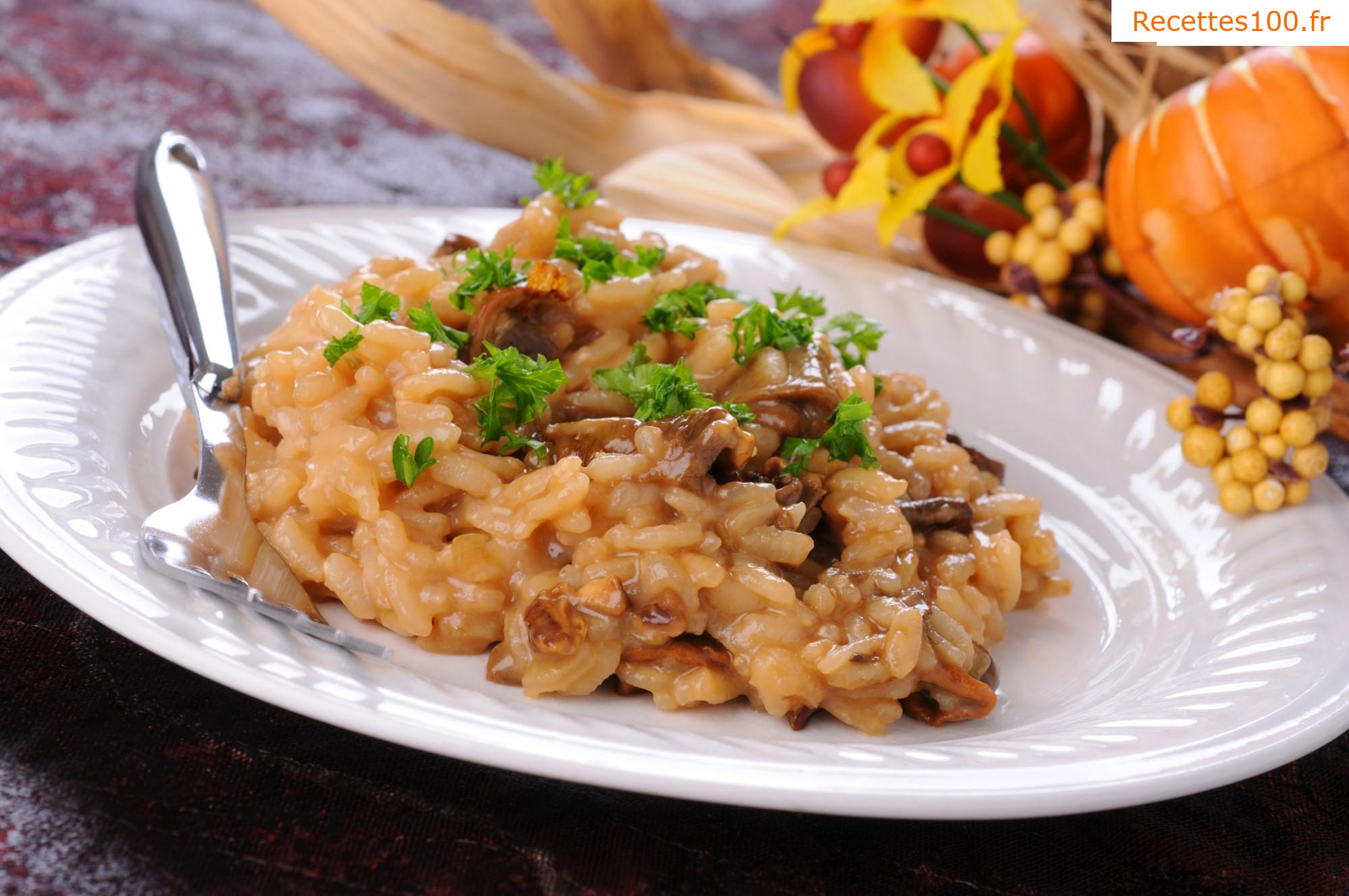 Risotto aux champignons