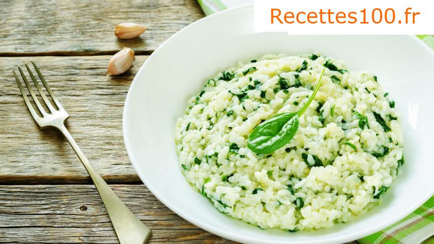 Risotto italien aux asperges vertes