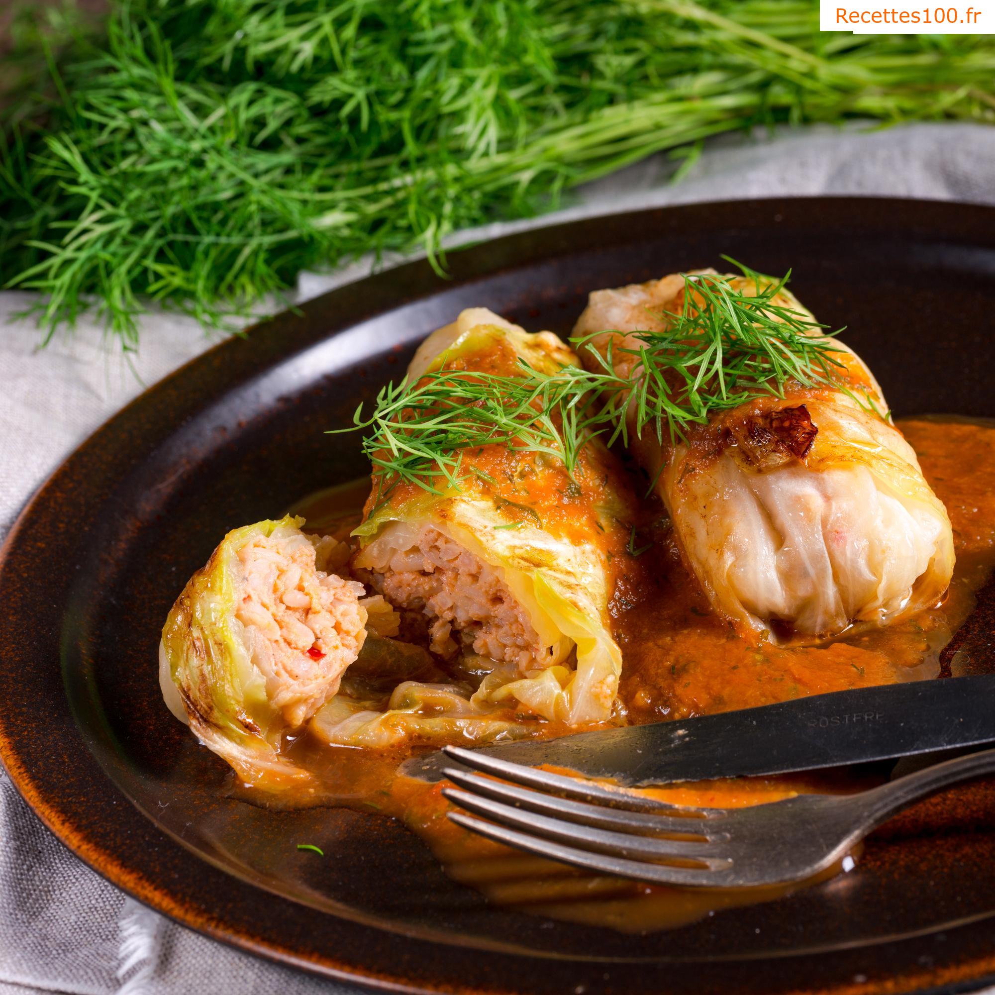 Rouleaux de chou frits