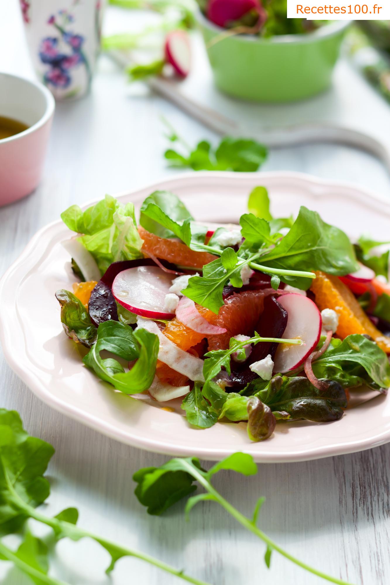Salade de chou épicée aux fruits