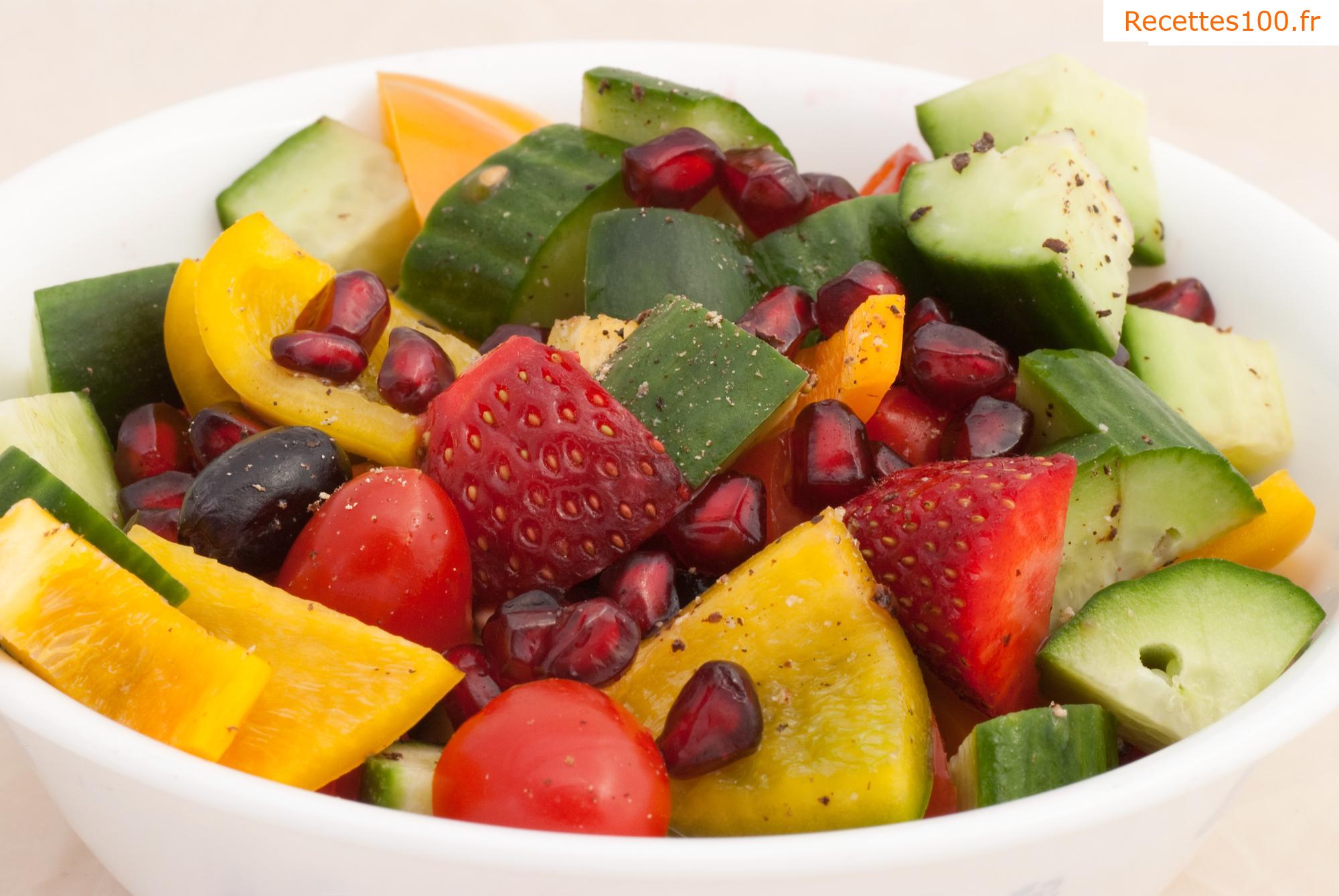 Salade de fruits et légumes anglaise