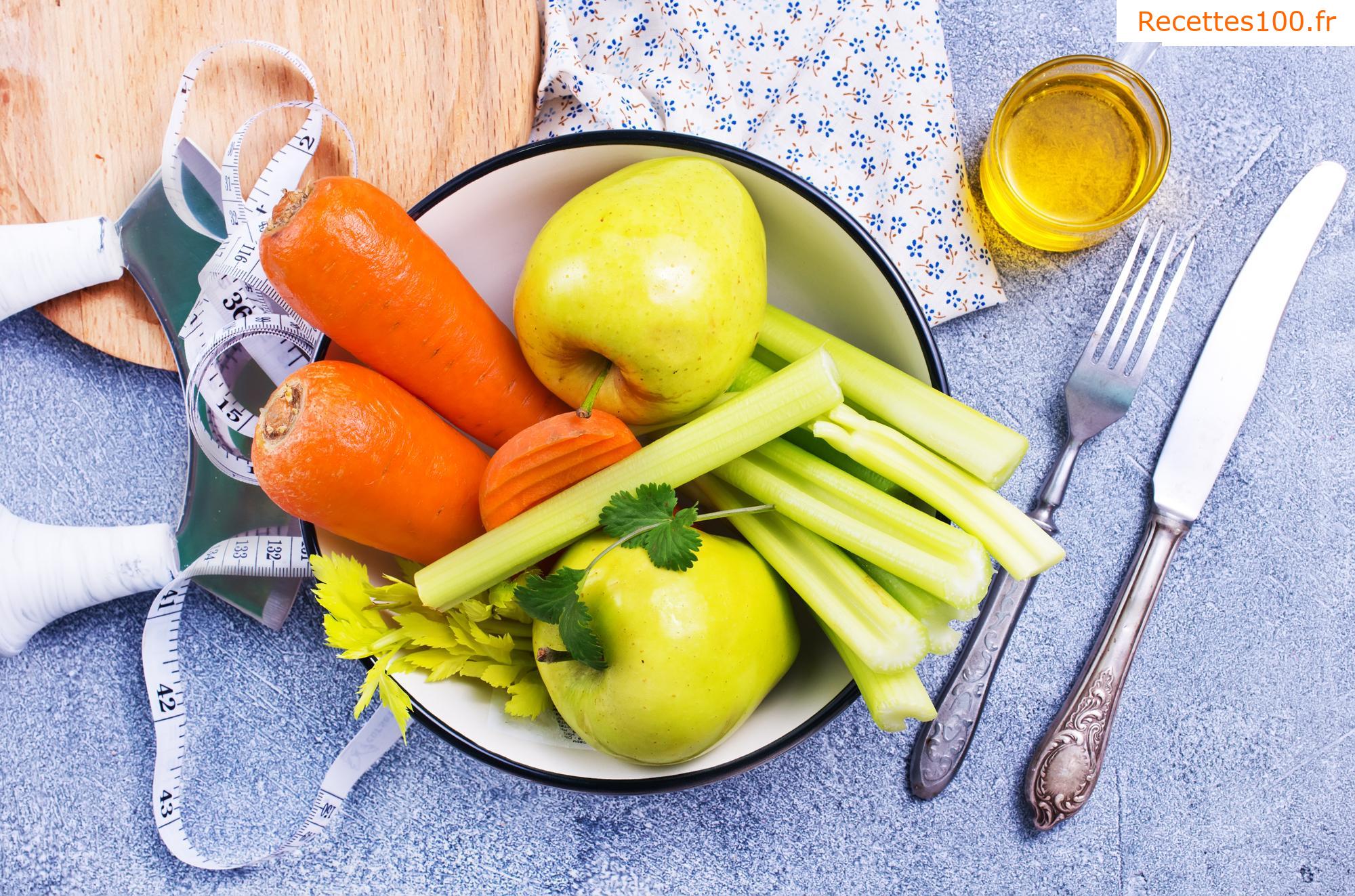 Salade de légumes aux pommes
