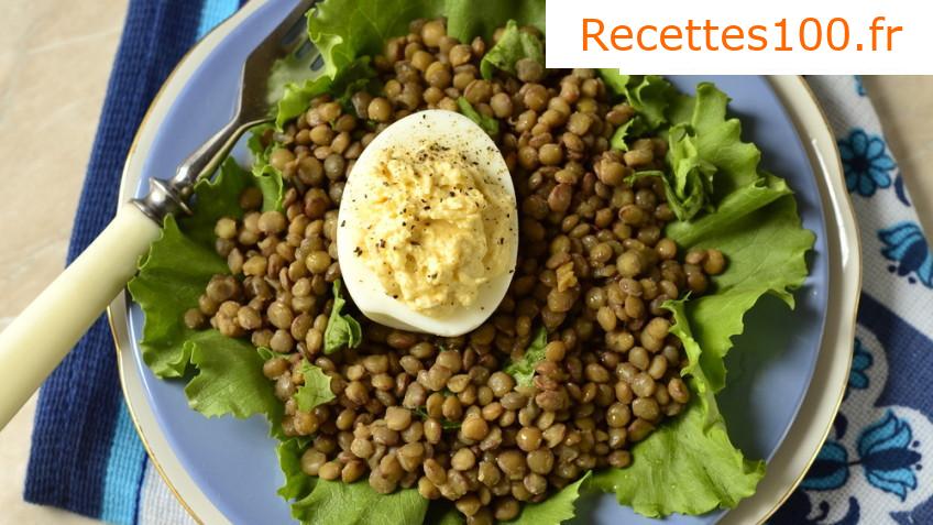 Salade de lentilles tiède