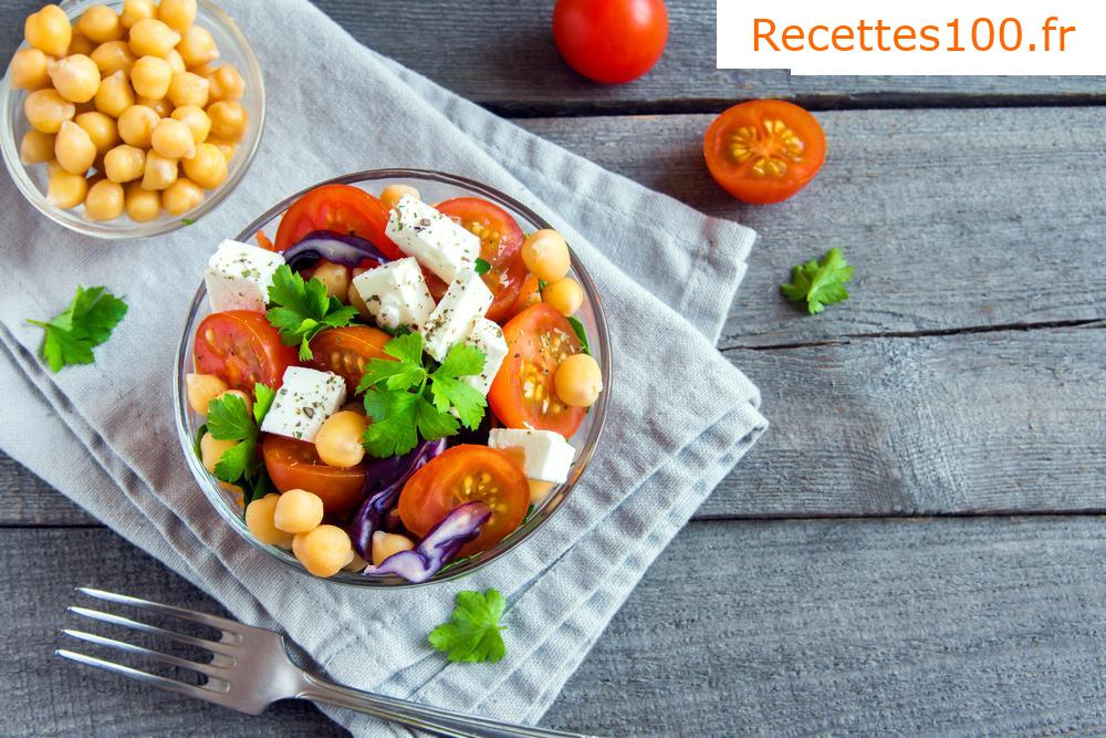 Salade de pois chiches juteuse