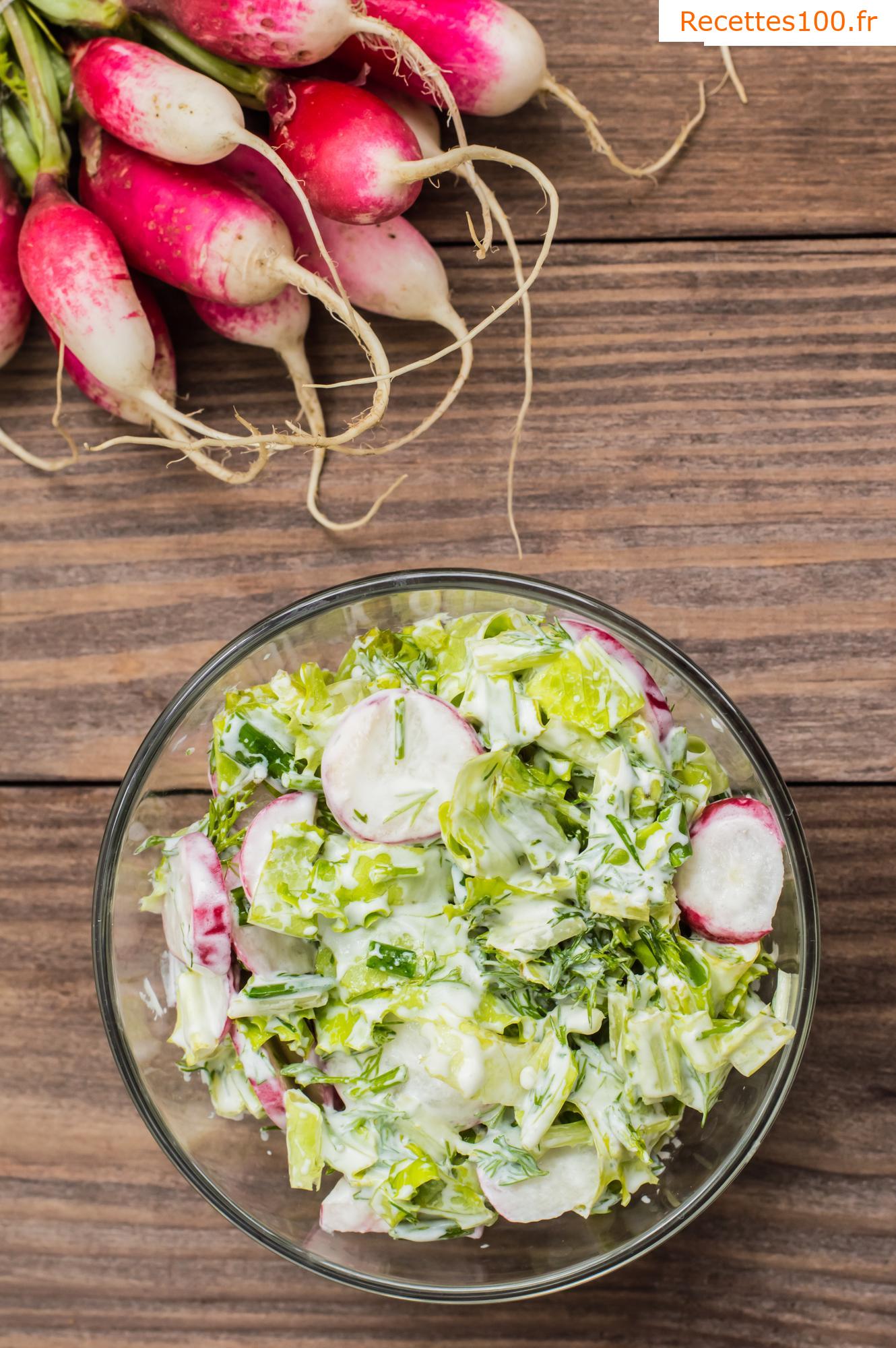 Salade d'épinards frais