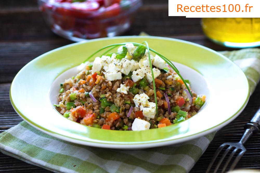 Salade d'été au sarrasin
