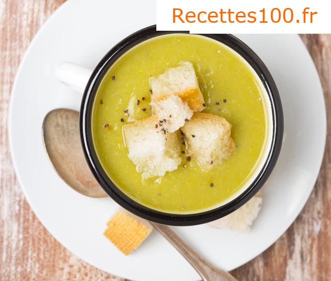 Soupe crémeuse de courgettes