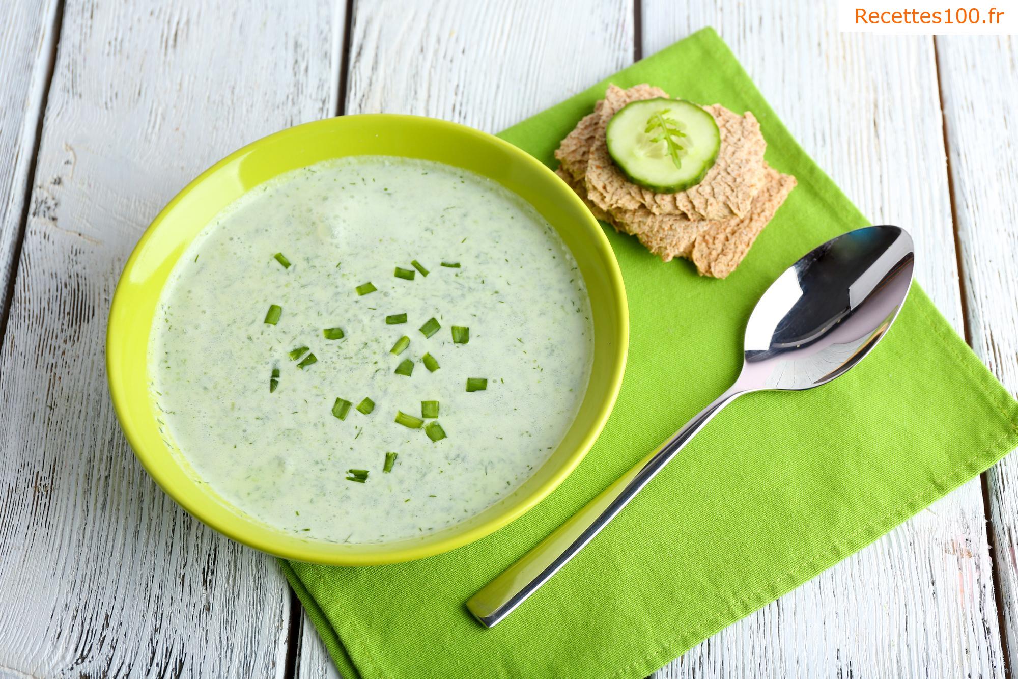 Soupe de concombre