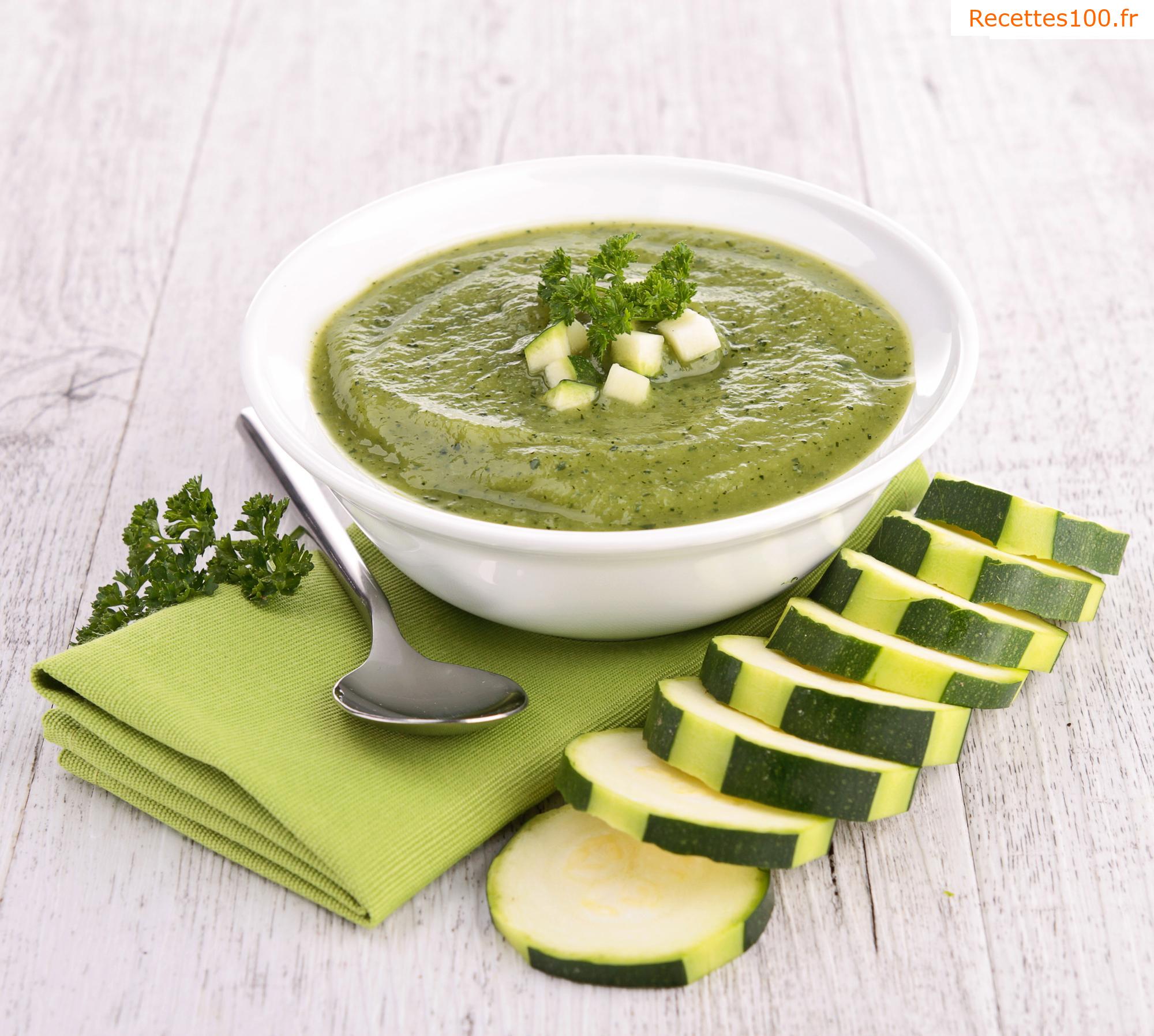 Soupe de courgettes aux pommes de terre