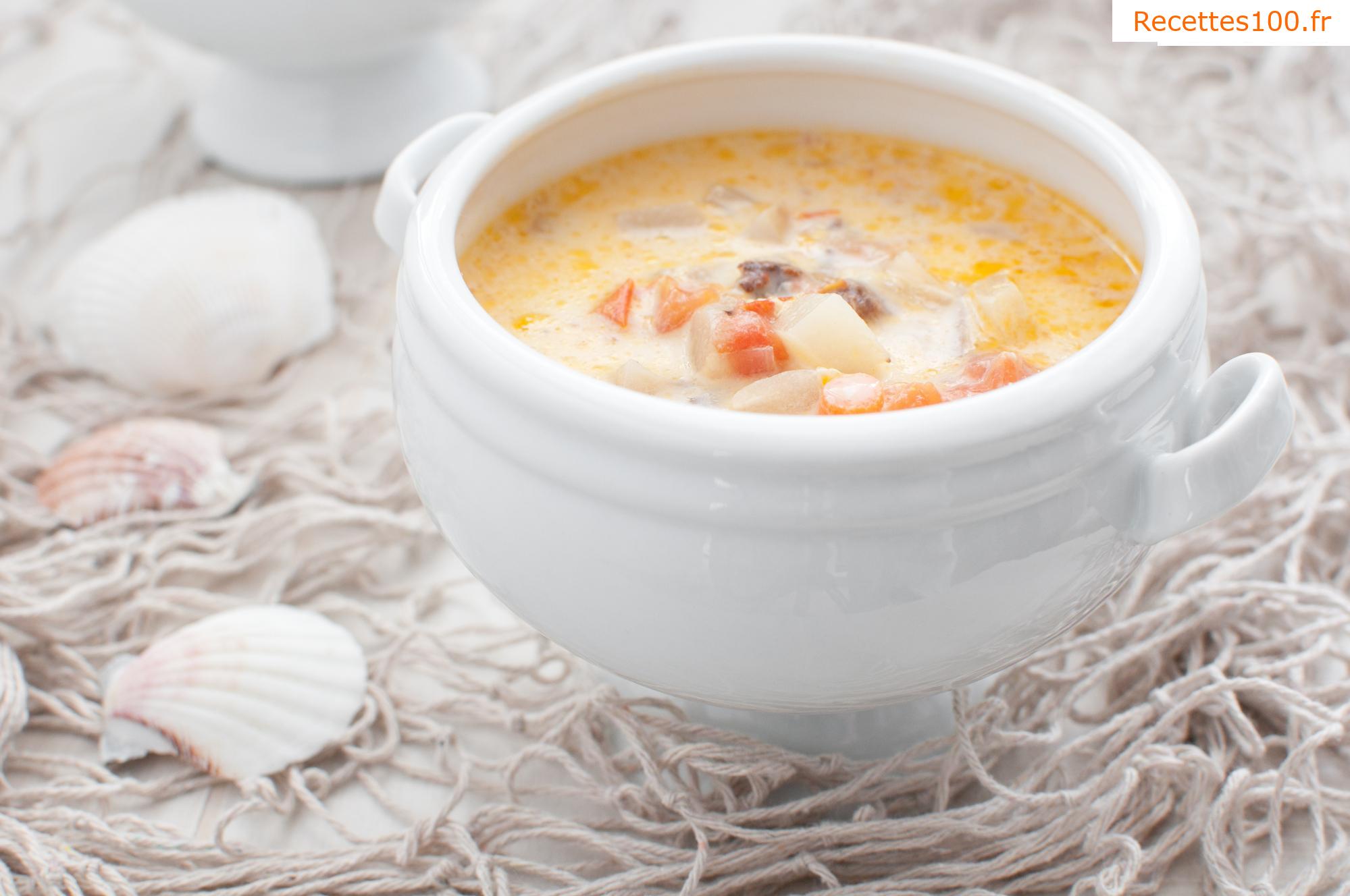 Soupe de poisson à la crème