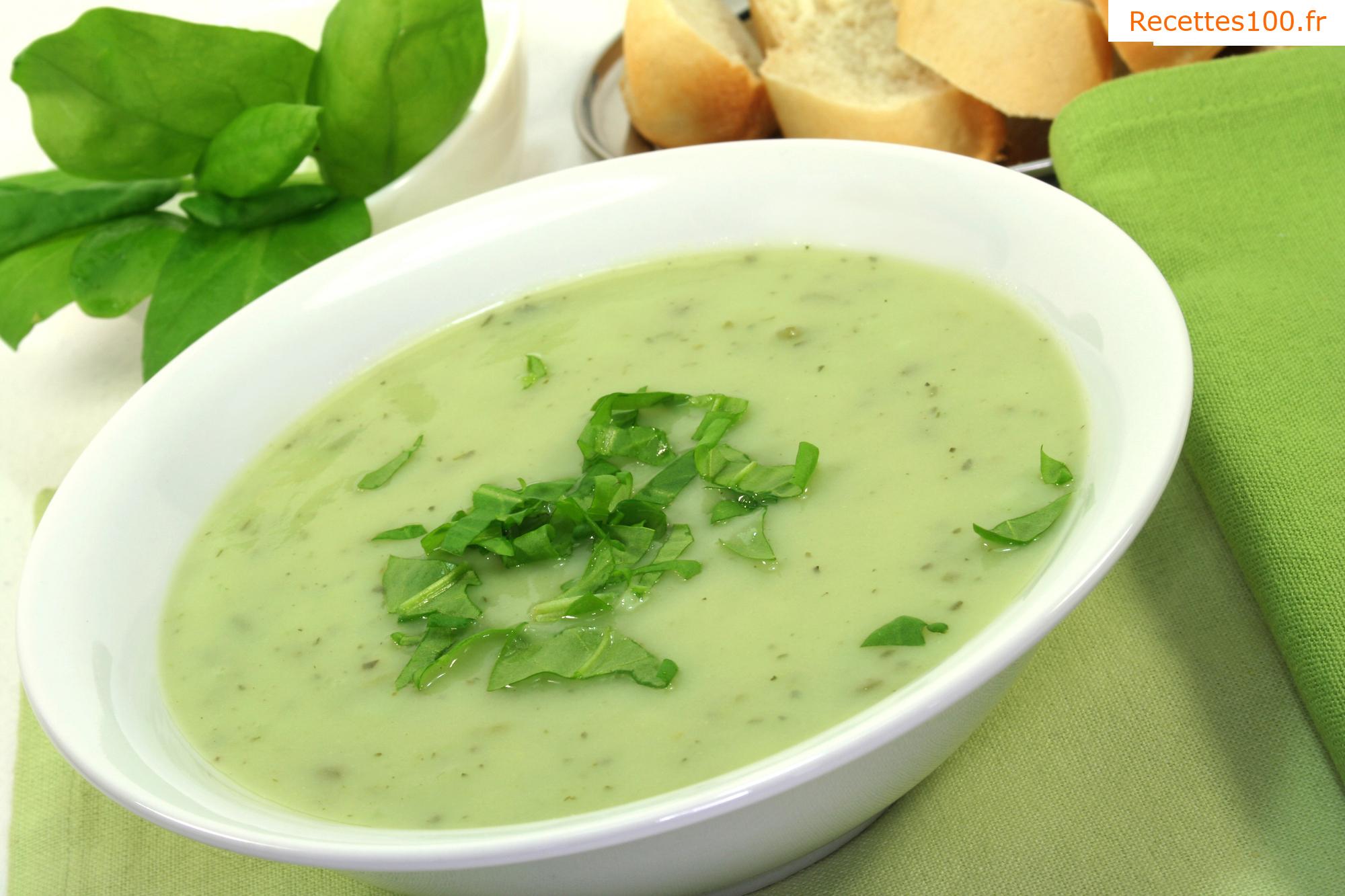 Soupe de pommes de terre de printemps