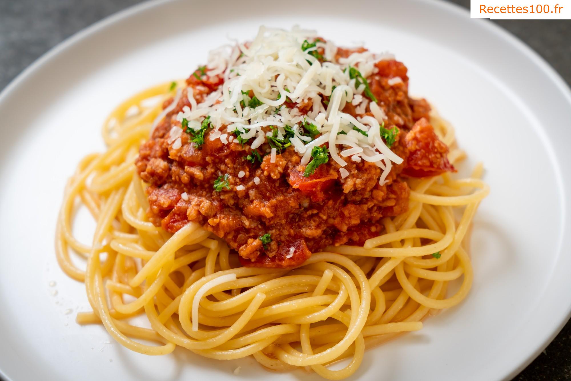 Spaghetti à la viande hachée