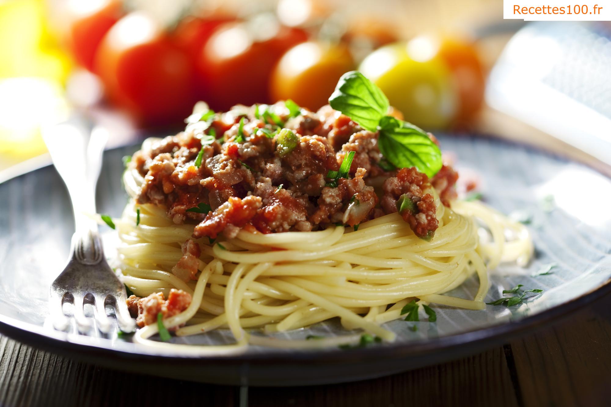 Spaghetti bolognaise à la viande hachée selon Petra