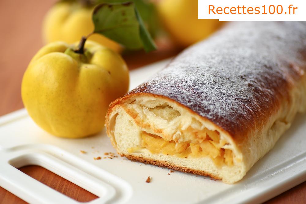 Strudel aux pommes en pâte non levée