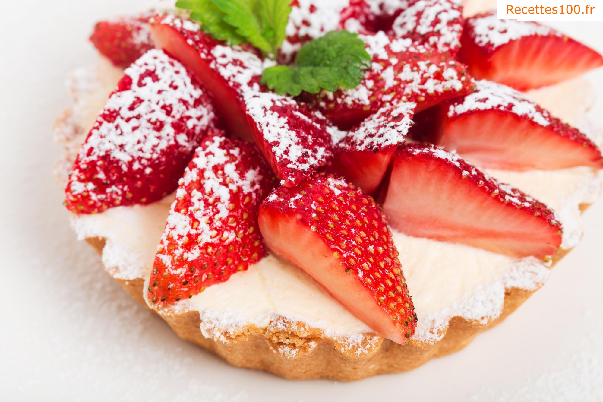 Tarte aux fraises - rapide et facile