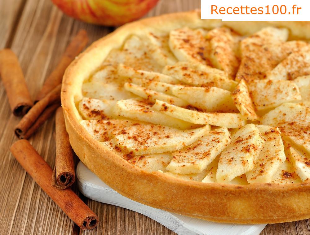 Tarte aux fruits légère avec du chocolat