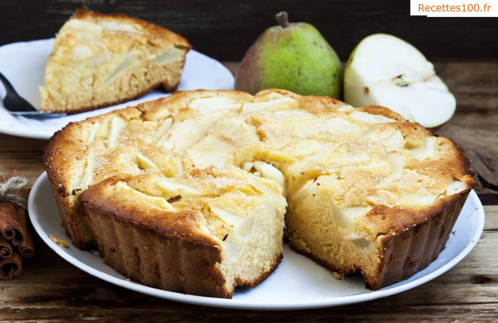 Tarte aux poires française