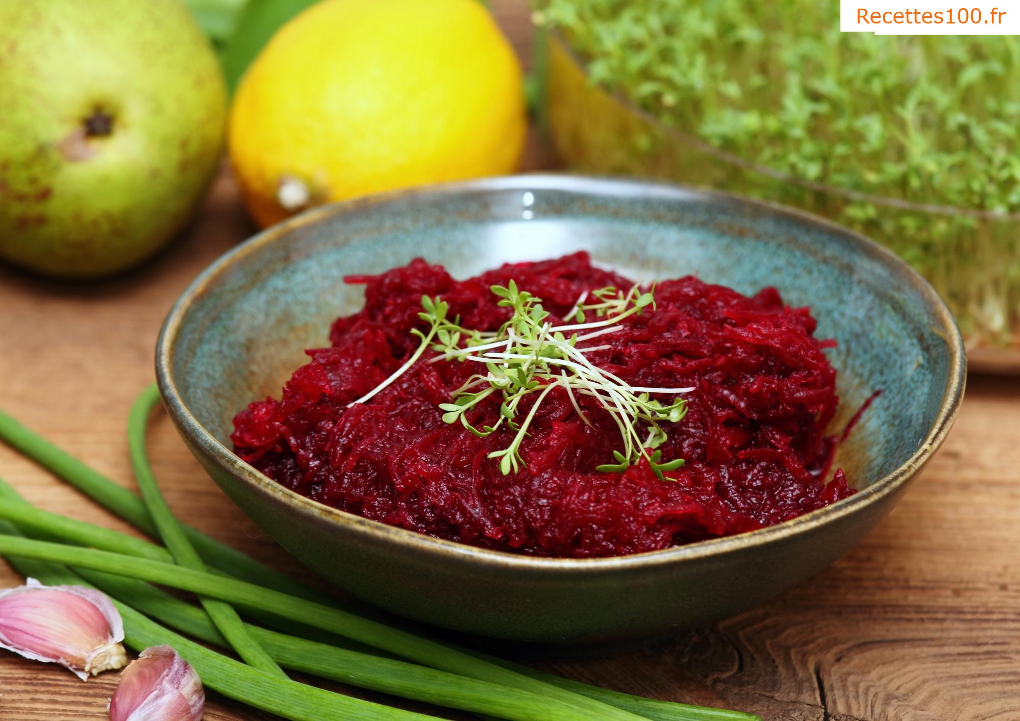Tartinade de betterave rouge rôtie - pour les toasts