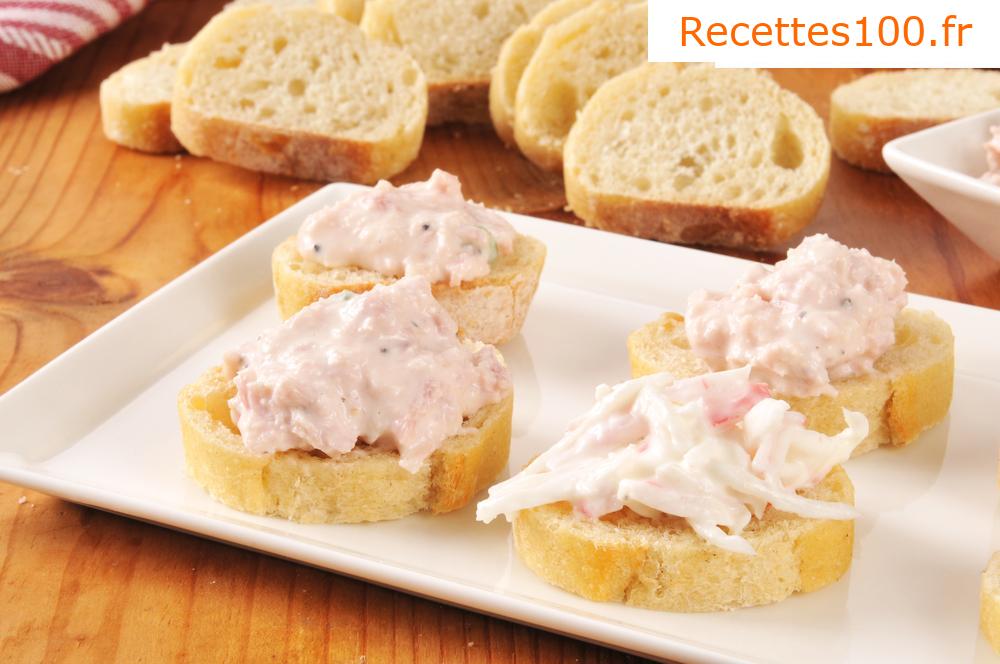 Tartinade de crabe