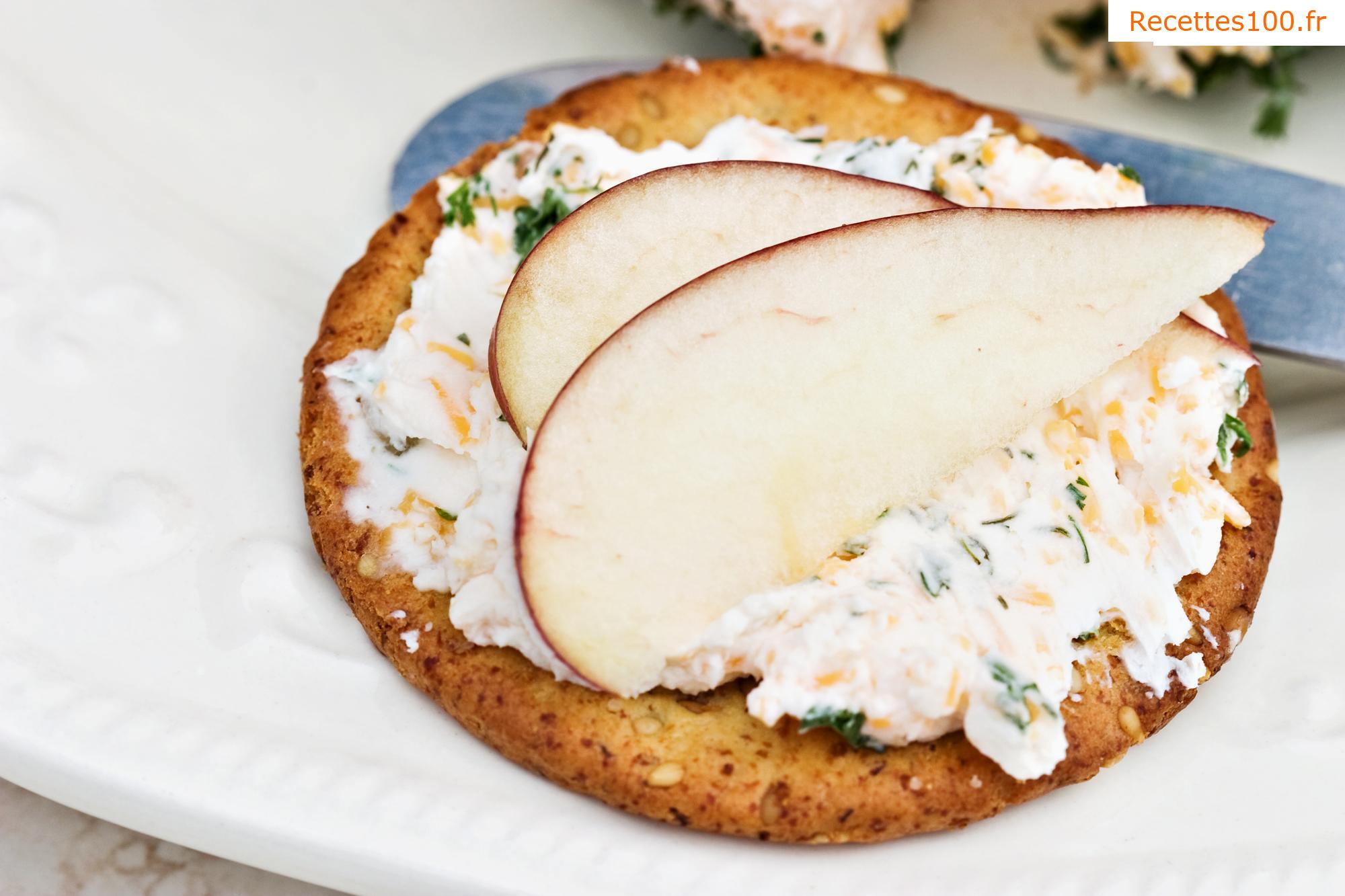 Tartinade de fromage blanc à la pomme