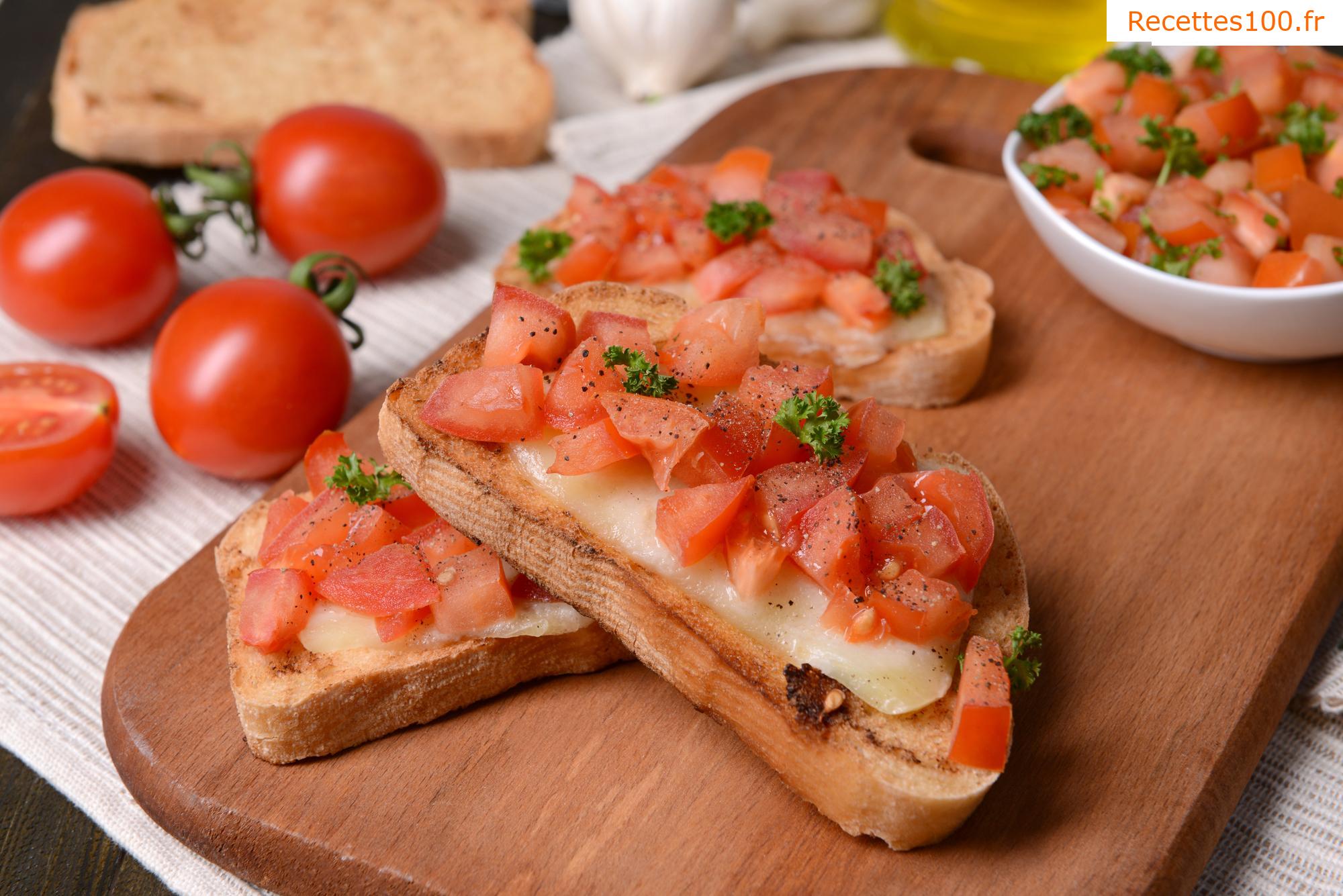 Toasts au tomate